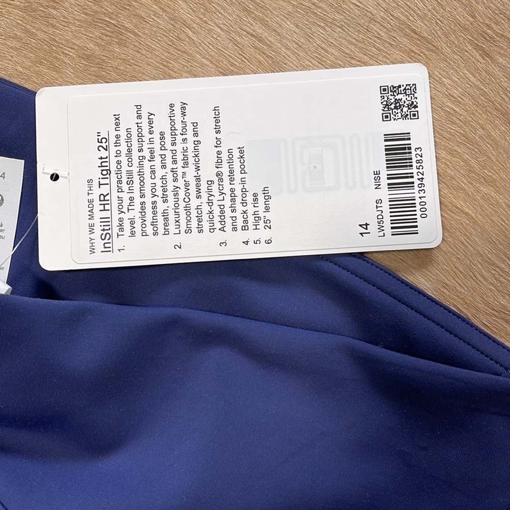 Lululemon - instill HR tight 25 “ - Picture 2 of 4